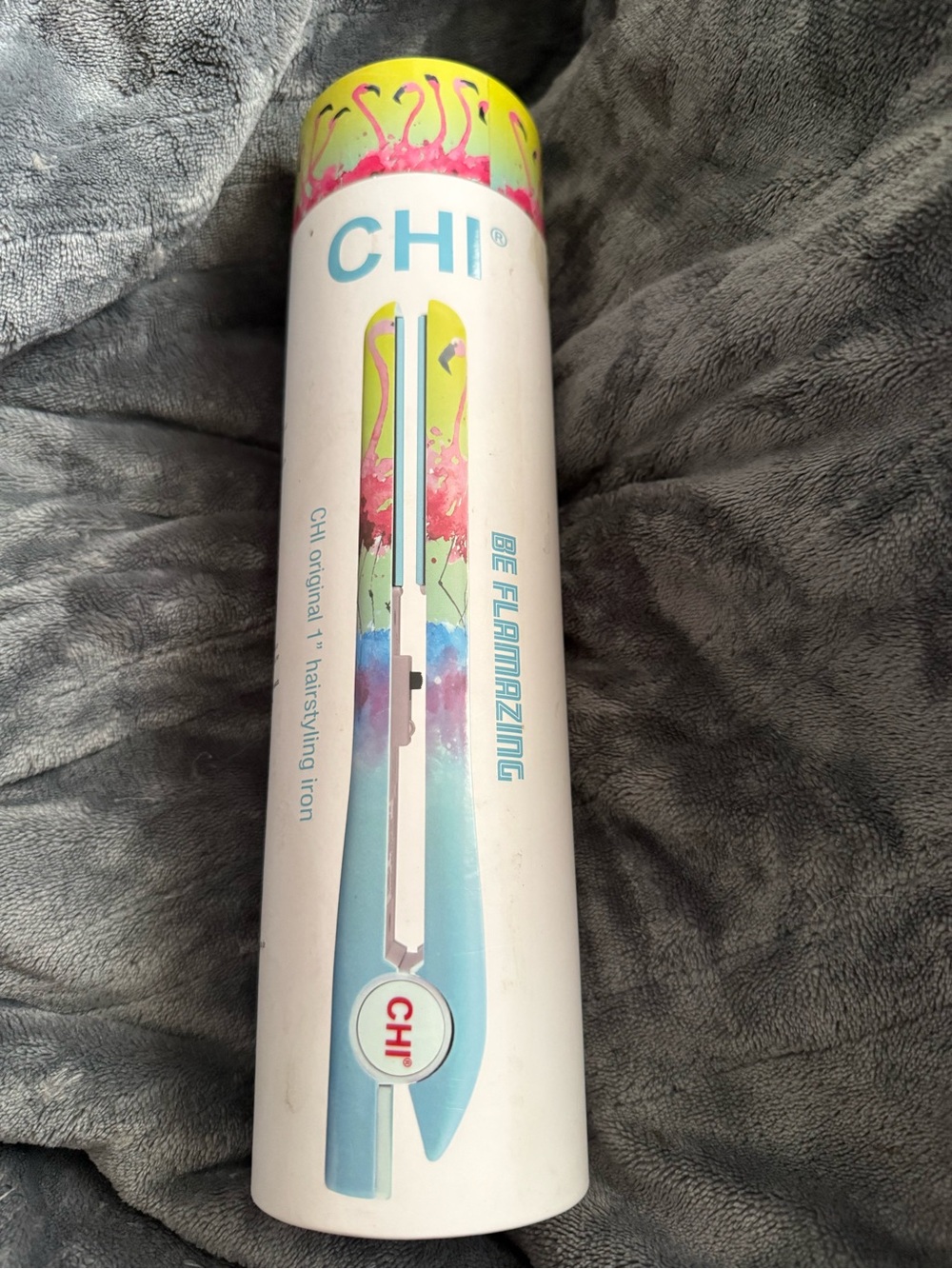 CHI NIB Flamingo multi colored 1" Hair Straightener (Be Flamazing)